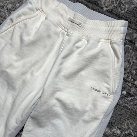 Outdoor Voices Womens Sweat Pants Size XS Joggers Two Tone Colorblock Pockets - Picture 2 of 9